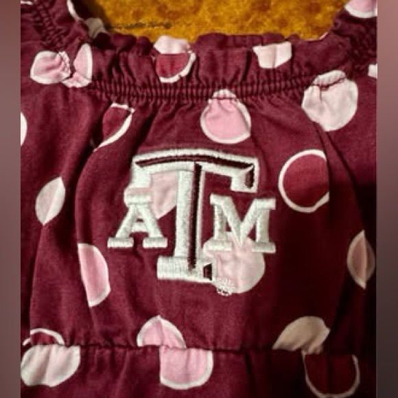 Texas A&M Aggies girls embroidered dress and bloomers 18 months - Picture 5 of 6